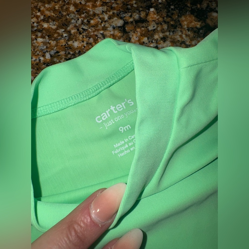 Carter's Green and Blue Whale Rashguard Set - Picture 3 of 6